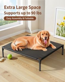 Pet Bed, No Assembly Required, Foldable, Portable, Waterproof & Moisture-Proof, Breathable & Antibacterial, All-Season Sleeping Mat for Cats and Dogs (Color: Mesh cloth XL)