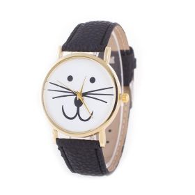 Mr. Whiskers Cat Watches 9 lives And 9 colors (Watch Color: Pink)