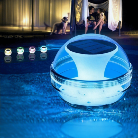 Swimming Pool Lights Solar Floating Light with Multi-Color LED Waterproof Outdoor Garden Lights 6pcs (Quantities: 1 PCS)